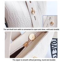 Bolsos cruzados de Color sólido con correa con estampado de letras simples, bolso de mensajero, bolsos de hombro, bolsos de mujer - details 6