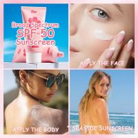 Crema Protector Solar Sakura Bloqueo Solar Facial SPF50 Hidratante y Blanqueador Gel Brillante - details 9