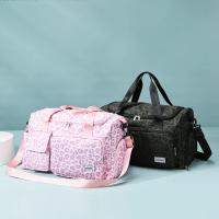 Bolso de Viaje de Ocio de Gran Capacidad con Estampado de Leopardo Bolso de Deportes y Fitness con Múltiples Bolsillos y Compartimento para Zapatos - details 2