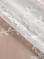Mantel blanco ENCE, espejo redondo, estampado de vid floral, decoración de mesa de comedor de salón - details 6