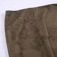 BUNO-falda de malla Vintage Floral para mujer, faldas largas informales ajustadas transparentes de cintura media, moda de otoño y primavera 2025 - details 7