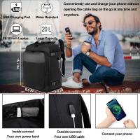 Mochila de viaje cabina avion 40x20x25, mochila de transporte, impermeable para deporte al aire libre - details 5