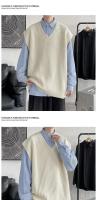 Suéter Preppy Estilo Coreano para Hombres 5XL Viste con Estilo Callejero para Jóvenes - details 19
