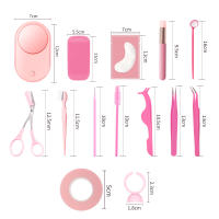 Set de Herramientas para Extensiones de Pestañas ICONSIGN Kit de Grafting con Pinzas y Cepillo de Ojos - details 3