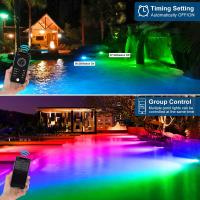 2/3/8/10 luces LED impermeables IP68 fuente subacuática estanque foco de paisaje para jardín aplicación remota Control - details 16