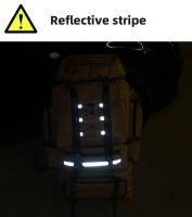 Bolsas de Trekking de 130L para hombre, mochila de escalada con cordón de rayas reflectantes para acampar al aire libre, senderismo, bolso de viaje, mochilas de equipaje - details 10