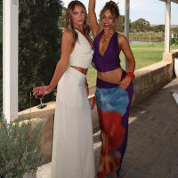 BUNO-Conjunto de 2 piezas de retazos de malla de gato extraño para mujer, Tops cortos con cuello Halter y faldas coloridas, trajes de fiesta en la playa a la moda para vacaciones - details 3