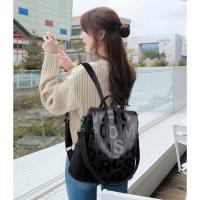 Mochila antirrobo con letras para mujer, bolso de hombro femenino de cuero PU de alta calidad, bolso escolar impermeable para niña - details 7