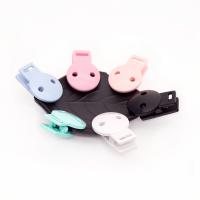 Abrazadera de Chupete Redonda de Plástico para Bebé 100 Piezas Accesorios de Juguete para Dentición Cadena de Muñeca DIY Unisex Recomendado para 4 meses + Silicona Estilo Sólido Libre de Nitrosamina Hecho en China - details 3