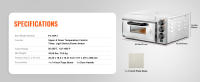 SucceBuy Encimera comercial para horno de pizza, acero inoxidable, con piedra y mango, multiusos para hornear en interiores. - details 4