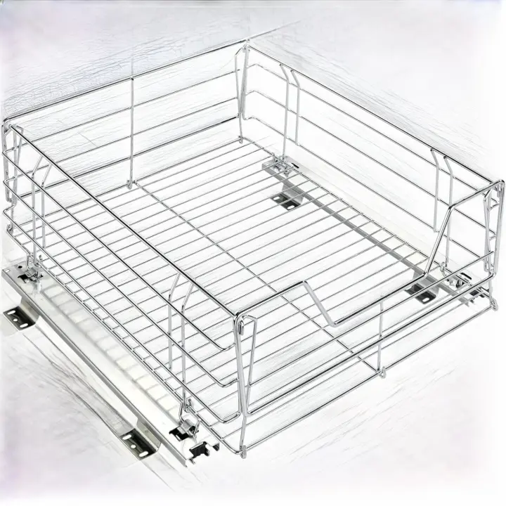 Cestas organizadoras extraíbles para muebles de cocina, metal - 1