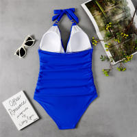 Trajes de Baño de Una Pieza para Mujer, Bañador elegante, Reductor, Halter, Playa, Verano, Push Up, Aprieta Barriga, Tankinis - details 17