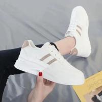 Zapatos informales para caminar para mujer, zapatillas planas de cuero con cordones, de fondo plano, de verano - details 5