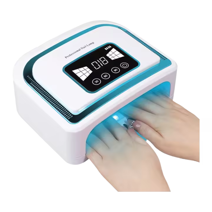 Lámpara Recargable Inalámbrica 120W Secador de Esmalte LED sin Cable Ideal para Manicura en Salón de Belleza Curación UV - 1