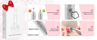 Limas de uñas eléctricas, kit de lima de uñas portátil con base recargable, 12 brocas de uñas, 6 velocidades ajustables para uñas de gel acrílico, regalos profesionales de taladro de uñas para mujeres mamá - details 5