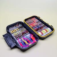 40/102 Uds Kit de moscas para pesca con mosca Surtido de moscas Señuelo de pesca de lubina y trucha con caja para moscas con moscas secas/húmedas Cebos artificiales para moscas Ninfas Streamers Popper Worms - details 7