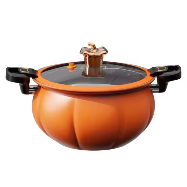 Olla de sopa de calabaza de hierro refinado antiadherente para el hogar, olla de micropresión de calabaza de 5/8L, estufa de Gas Universal de gran capacidad - 1