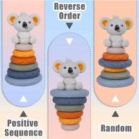 Juego de desarrollo sensorial Montessori para bebé, Juego de habilidades motoras finas, torre de apilamiento - details 1