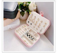 Caja organizadora de joyas de PU, organizador de anillos de viaje, soporte para collar, caja de exhibición de Joyas, bolsa contenedor de joyería de regalo - details 0