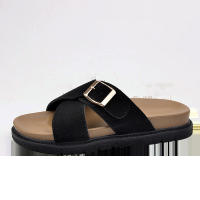 2025 Sandalias de verano para mujer, suela gruesa, plataforma cruzada, chanclas de playa retro, correa única, zapatos casuales - details 31