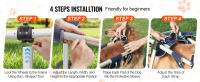SucceBuy Silla de ruedas para mascotas de 2 ruedas para patas traseras, carrito para perros ajustable - details 3
