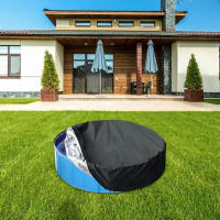 Cubierta redonda impermeable para piscina cubierta plegable de seguridad para piscina sobre el suelo cubierta protectora a prueba de polvo paño de lluvia para jardín - details 3