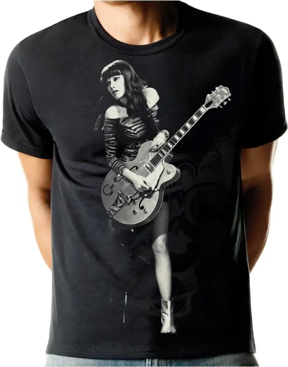 Camisetas de algodón para hombre y mujer, camisa de color negro con diseño de veneno hiedra, The Cramps - 1