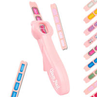 Juego de esmaltes de uñas postizas acrílicas para niños, Kit de uñas postizas a presión para niñas - details 0