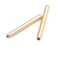 Cuentas de Espaciador de Brasso Dorado de Alta Calidad 30PCS Tamaños de 6.5MM a 18K - details 1