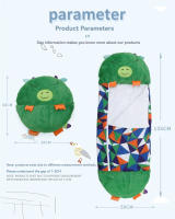 Saco de Dormir Plegable de Dibujos Animados para Bebés Bolsa de Dormir de Campamento para Niños Mayores de 3 Años Deportes y Salud - details 0