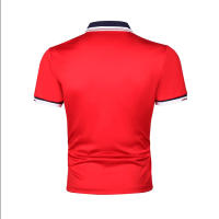 Nueva camiseta de verano con contraste de color patchwork, POLO de manga corta de moda deportiva juvenil para hombre - details 7