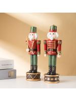 Gran oferta, marioneta creativa, Cascanueces, adorno navideño creativo para el hogar, gabinete de vino, adorno de resina - details 19
