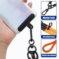 Cordón para teléfono de 1,2 m de longitud, funda Universal ajustable para exteriores, bandolera, cordón para el cuello, Clip para colgar, correa de muñeca antipérdida - details 1