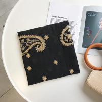 Otoño Invierno moda bordado anacardo Floral viscosa chal bufanda de mujeres indias cálido Pashmina Hijab y envolturas musulmanas Sjaal - details 5