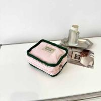 Bolsa de cosméticos portátil de Color contrastante, billetera con cremallera, monedero de Color sólido, bolsa de almacenamiento de pañuelos sanitarios suave y ligera - details 16
