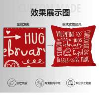Funda de almohada con estampado de letras del Día de San Valentín, funda de almohada con estampado de línea de amor, decoración festiva para sofá y fiesta - details 0