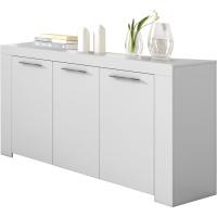Taburete Moderno de Blanco Armario Auxiliar de Comedor Medidas 144cm x 42cm x 80cm - details 0