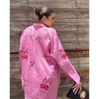 Nuevo conjunto bordado de manga larga, elegante conjunto de camisa de dos piezas con botones y cómodo. - details 8