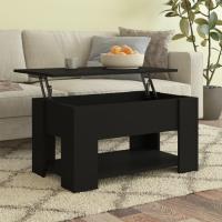 Mesa de centro, mesa auxiliar, consola lateral, salón, sofá, sala de estar, cafetería, muebles, mobiliario, madera contrachapada blanca, 79x49x41 cm - details 17