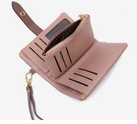 Nueva cartera corta para mujer, cartera sencilla de gran capacidad a la moda para estudiantes, Cartera de cuero, cartera de mano multifuncional para mujer - details 11