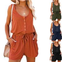 Mono Mujer Verano 2025 – Sin Mangas con Cinturón Ajustable |   Pierna ancha y cómoda |   Moda Casual y Elegante - details 1