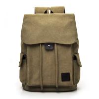 Mochila de Lona de Alta Calidad para Hombre Bolso Escolar Grande Bolsas de Viaje a la Moda para Acampar - details 0