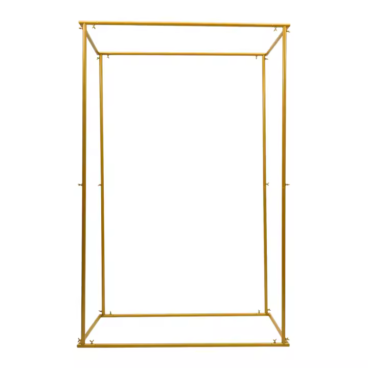 Arco de boda rectangular de 5,9 pies, marco de globo de Metal para fiesta de cumpleaños, soporte de fondo - 1