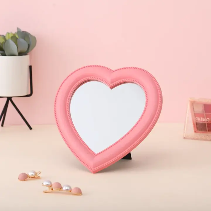 Espejo de Belleza Portátil Pequeño, Decorativo para Estudiantes en Dormitorios - 1