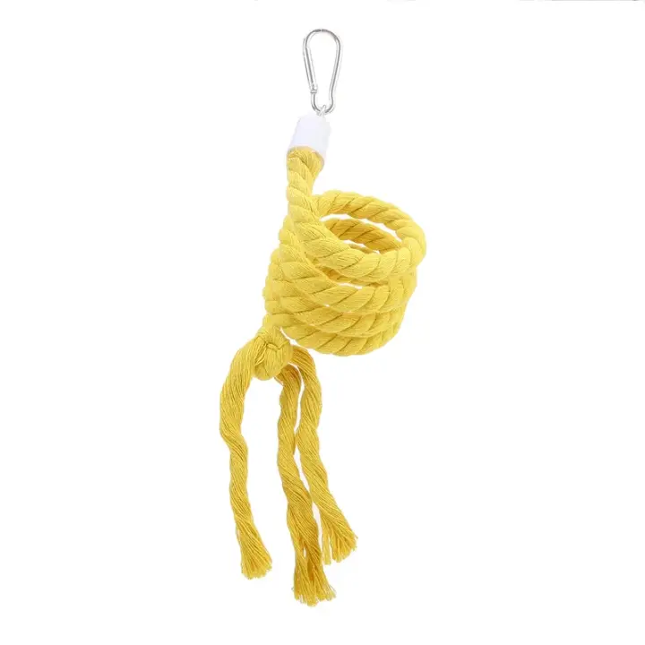 Juguete de Cuerda de Algodón Espiral para Aves Barra de Masticación para Periquitos - 1