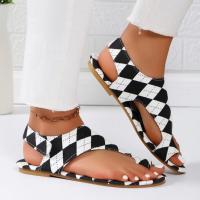 Sandalias de mujer, novedad de verano 2025, sandalias planas con Clip dedos, sandalias de diseñador para playa, zapatos informales de moda con tirantes en la espalda para mujer, chanclas - details 4