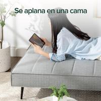 Sofá Cama - Sofá Cama Plegable 2 en 1 - Adecuado para habitaciones de invitados y espacios pequeños - PVC Negro - details 22