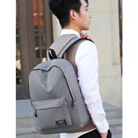 Mochila de tela Oxford simple e informal de gran capacidad, mochila escolar versión coreana, bolsa de viaje para ordenador para estudiantes de secundaria - details 11