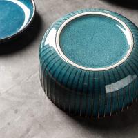 Cuencos grandes para Cereales, cuencos de ramen de Porcelana Azul de 1000 ml, ensaladeras, cuencos para SOPA (paquete de 2) - details 4