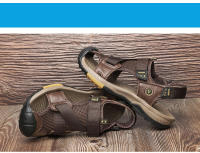 Casual Men Outdoor Sandals Summer Breathable Flat Sole Beach Shoes Comfort Soft Walking Hiking Sandals Athletic Male Shoes 2024 - details 22